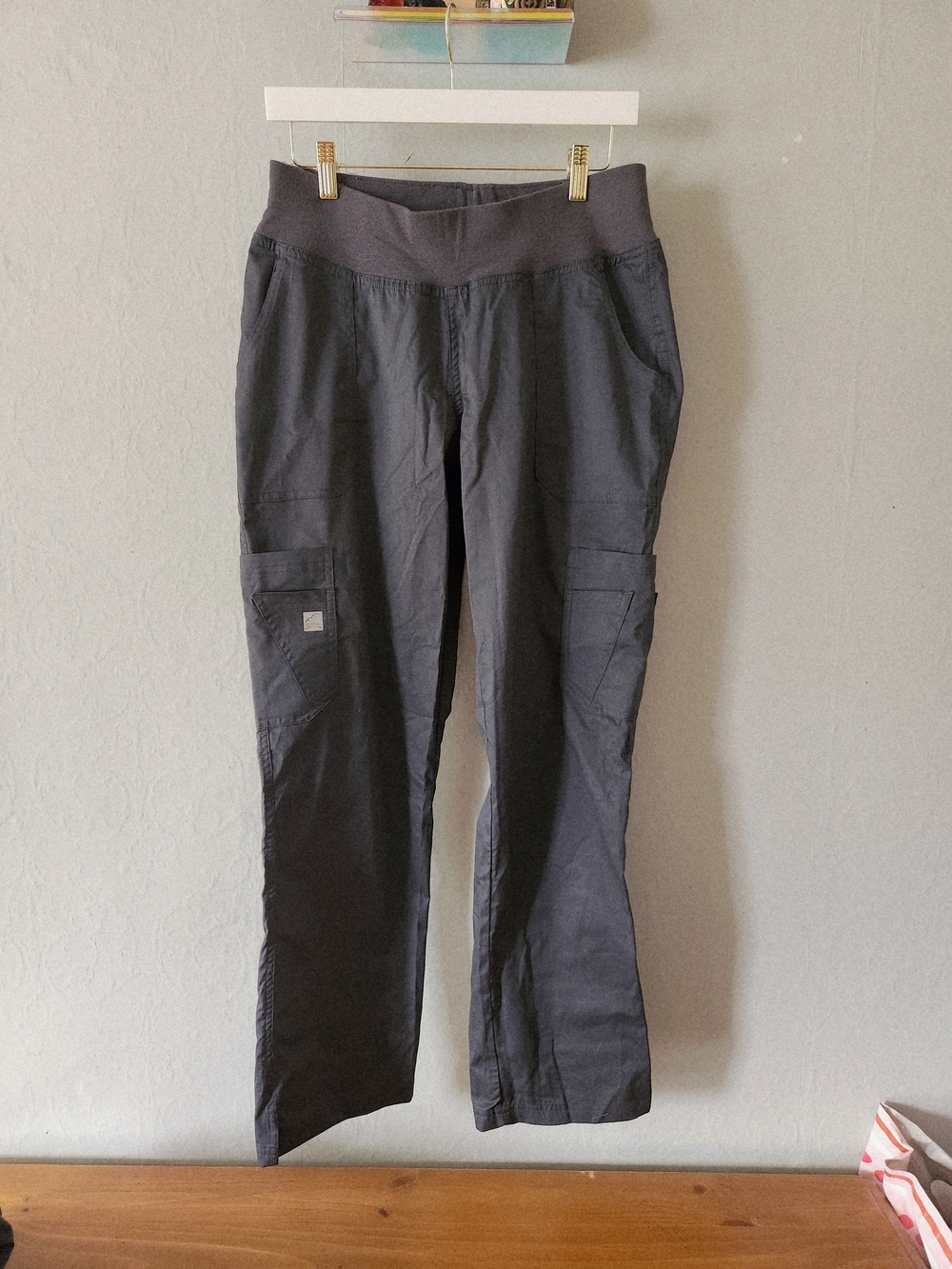 Butter Soft Medium Petite Gray Scrub Pants